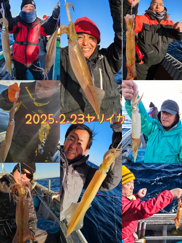 2025年2月23日(日)ヤリイカ
